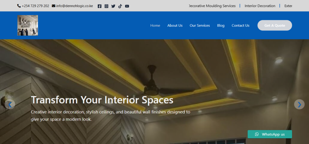 Construction Website Design By Finytab Solution