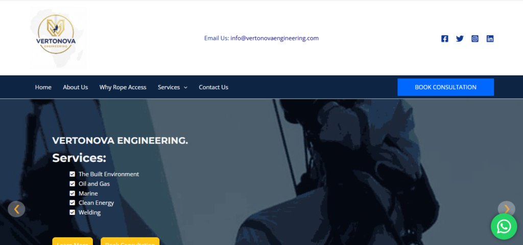 Engineering Website Design By Finytab Solutions